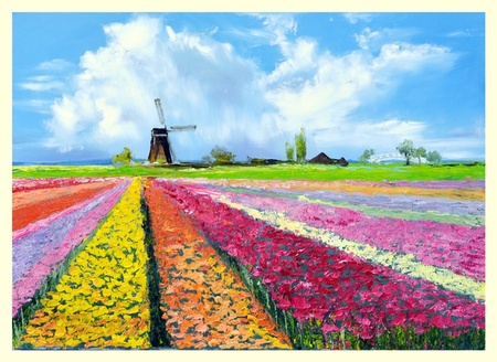 2012.Крылова.Цветочные мельницы.50х70.х.м.